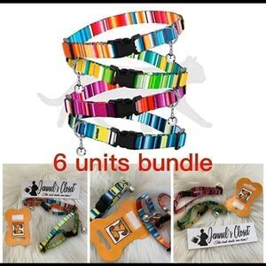 Cat Collar with Bell 6 PCS Aztec Pattern Safety Collars for Cats Kitten